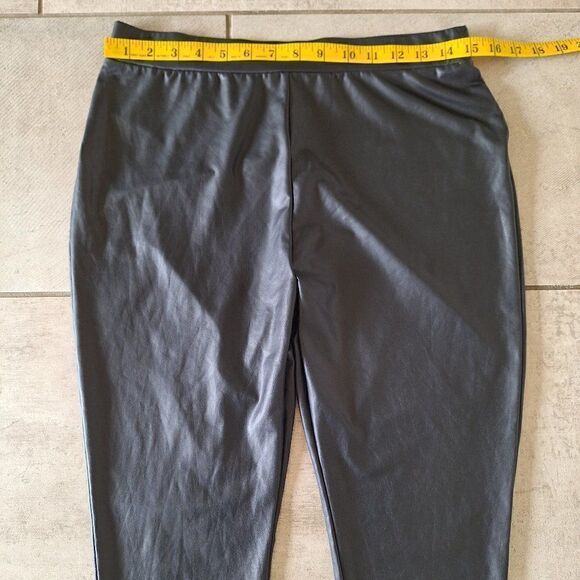 Kardashian Kollection faux leather black Leggings Sz L - Picture 5 of 8